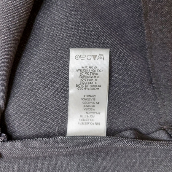 Charcoal Grey Wide Leg Palazzo Pants Size 4 Brand Kensie Pretty - Picture 6 of 10